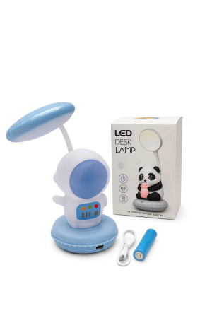 Jucarii Diverse - Lampa LED birou astronaut, reglabila, reincarcabila USB, lumina protectie ochi