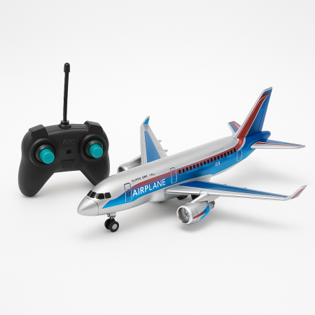 Jucarii cu radio control - Avion cu Radiocomanda – Aircraft Model, Lumini, 3+