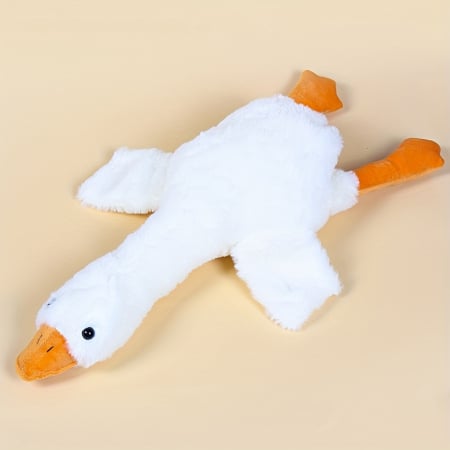 Jucarii de plus - Plus Gasca Alba 45 cm – Jucarie Pufoasa, Amuzanta si Super Moale pentru Copii