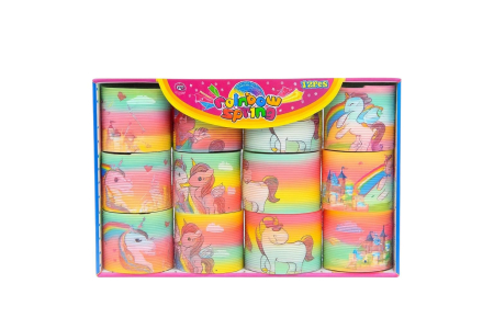 Set 12 Springuri Rainbow cu Unicorni – Jucarie Colorata pentru Copii [1]