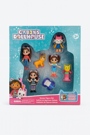 Papusi si accesorii - Set Deluxe Figurine Gabby house – 7 Personaje Colorate, Jucarie Copii 29x25.5 cm, Colectie Inspirata Din Serial