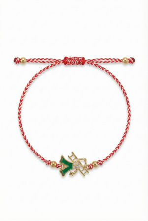 Set 12 Bratari Martisor Cosar Norocos cu Scara, Snur  Reglabil, 20x11 cm [1]