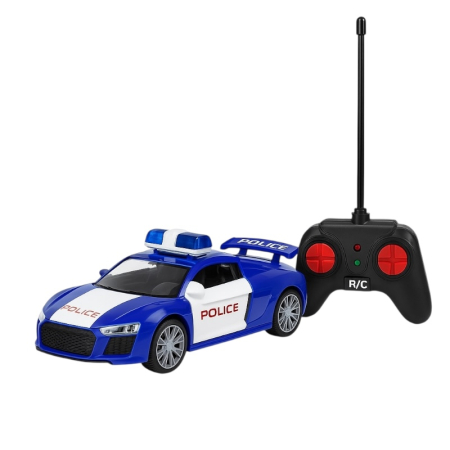 Jucarii cu radio control - Masinuta Politie cu Radiocomanda – 27x12 cm, Model Racing 1:20