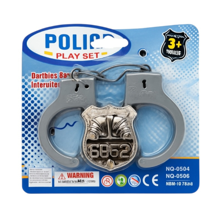 Set Catuse Jucarie cu Insigna Politie – 16x16 cm [1]