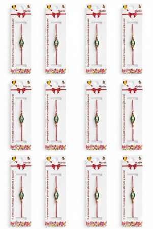 Set 12 Bratari Martisor Ghiocel Auriu Snur Alb Rosu Reglabile [4]