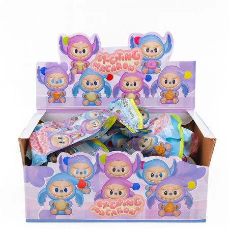 Set 24 Figurine Exciting Macaron – Blind Pack Surprise, Jucarii Colectibile Kawaii [1]