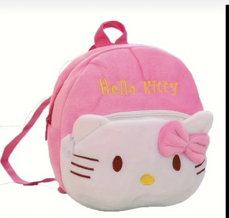 Rucsac Plus Roz pentru Copii – Ghiozdan Pufos cu Fetita Pisicuta [2]