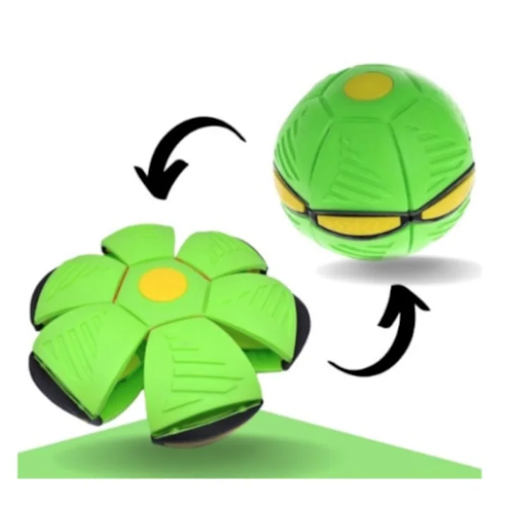 Minge Transformabila Frisbee – Flat Ball Disc 2-in-1 cu Lumini LED [1]