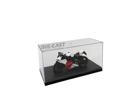 Motocicleta Metalica Die-Cast – Model Sport Racing Alb-Rosu, 19x9 cm [1]