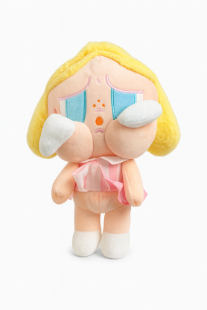Papusa Plus Tristuta cu Rochita Roz 20 cm – Jucarie Kawaii Emotion Cute [1]