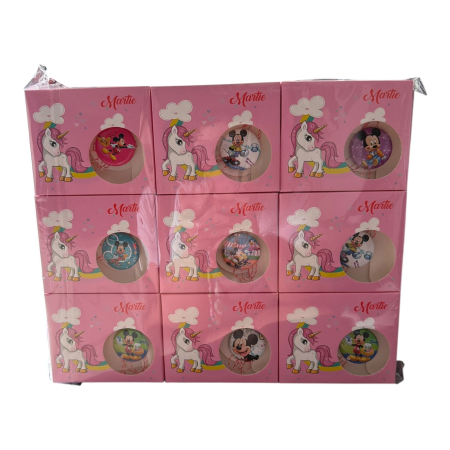 Martisoare ambalate traditional - Set 27 Insigne Martisor pentru Copii in Cutie Decorativa, Modele Vesele, Cadou 1 Martie