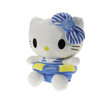 Pisicuta Plus Marinareasca 27 cm cu Colac – Jucarie Pufoasa, Cadou Kawaii [1]