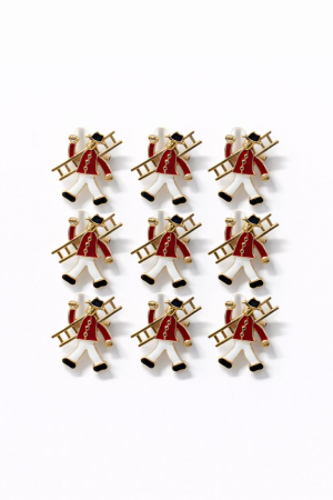 Set 12 brose martisor cosar norocos cu scara 15x9cm [1]