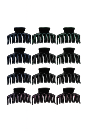 Accesorii pentru par Engros - Set 12 Cleme Par 11cm Sidefate Multicolor – Accesorii Rezistente si Elegante