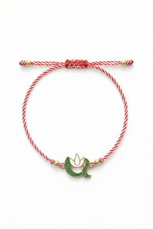 Set 12 bratari martisor cu simbol ghiocel si snur rosu alb, ambalate individual [1]