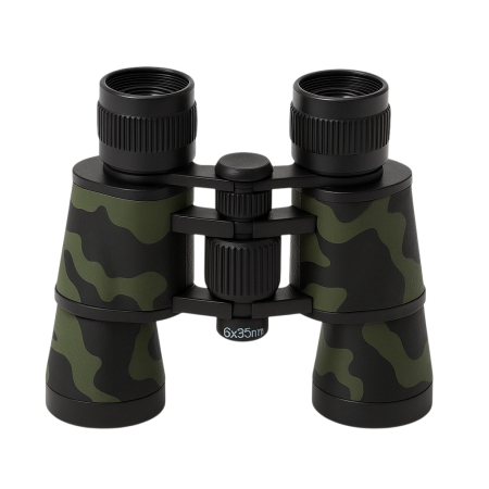 Binoclu pentru Copii 6x35 mm, Model Camuflaj, Jucarie Educativa pentru Explorare [1]