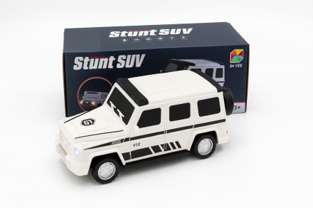 Jucarii interactive - Masinuta jucarie Stunt SUV V12, lumini, modele off-road pentru copii 3+, 20x8x8.5cm