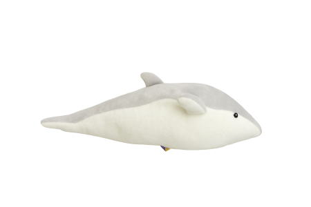 Jucarii de plus - Delfin Plus Gri 27 cm – Jucarie Pufoasa si Realista pentru Copii