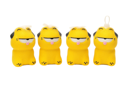 Set 4 jucarii antistres pisica galbena – squishy moale, amuzant, pentru copii si adulti [1]