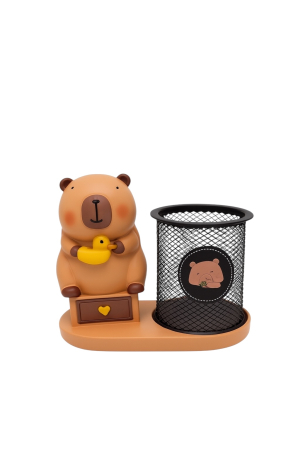 Suport Birou cu Ursulet, Suport Creioane si Mini Sertar, Decor Office si Școala [1]