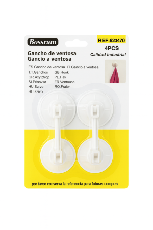 Set 4 Carlige cu Ventuza Bossram – Suport Universal pentru Agatare, Calitate Industriala [1]