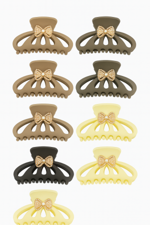 Set 12 Cleme Par 13cm cu Fundita Stralucitoare – Accesorii Elegante Matte [1]