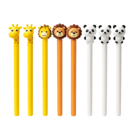 Pixuri Engros - Set 48 Pixuri Animale Happy Every Day – Girafa, Leu, Vacuta – Pixuri Copii