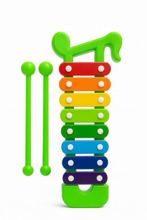 Xilofon Muzical Colorat pentru Copii – 25 cm, cu Bete Incluse [1]