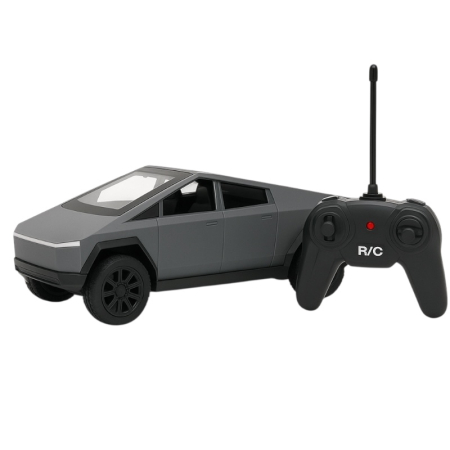 Jucarii cu radio control - Masina cu radiocomanda 33x15 cm, model Cyber gri, design futurist, jucarie pentru copii