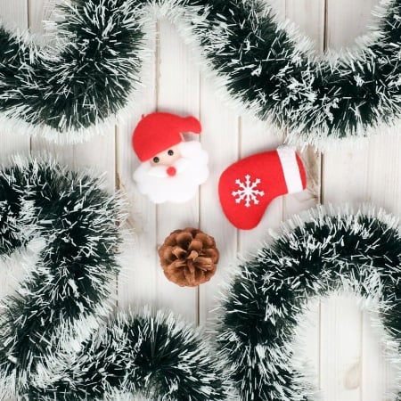 Articole pentru Casa Engros - Beteala decorativa de Craciun 2 metri pentru brad si decor interior