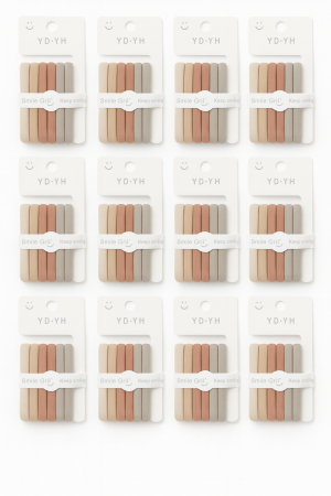 Set 12 carduri elastice par nude, 6 pe card, elastice moi si rezistente [1]