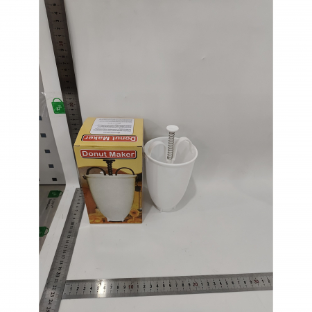 Accesoriu de Bucatarie pentru Gogosi, , Dozator pentru Aluat, Dispozitiv Manual, Forma de Gogosi, pentru Gatit, 18x10x10 cm, Alb [1]