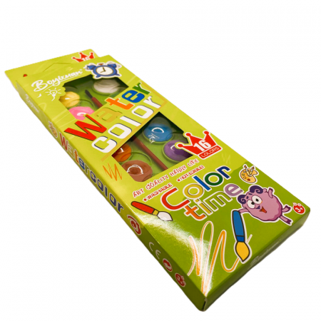 Acuarele pastila Boyixnan, 16 culori – set complet pentru pictura si creatii artistice,  [2]
