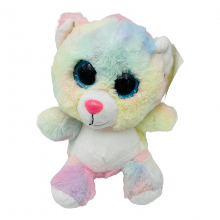 Animalut din plus Adorabil, ochisori cu sclipici, 6 modele, 25cm, +3ani  [4]
