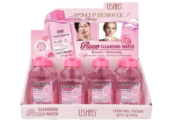 Produse pentru Fata Engros - Apă Micelară USHAS Make-Up Remover Extra-Confort cu Apă de Trandafiri – 138ml pentru Curățare Delicată și Revitalizare 