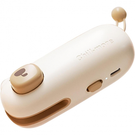 Aparat de Sigilat Ambalaje, , Incarcare USB Tip C, 400 mAh, 10.2 x 3.7 x 4.3 cm, Model Ursulet, Maro [7]