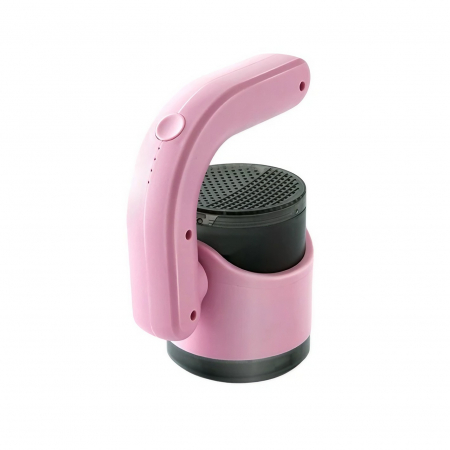 Bricolaj Engros - Aparat Pentru Curatat Scame, Par Si Praf, , cu LED, Pentru Diferite Tipuri De Material, Cu Lame Din Otel Inoxidabil, Compartiment de Depozitare, Maner Reglabil, 11x10.5x8.7 cm, Roz