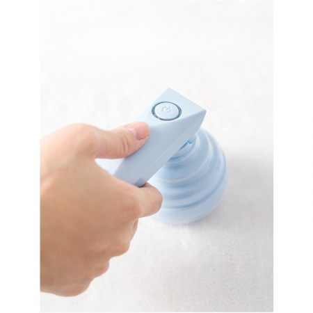 Aparat Pentru Curatat Scame, Par Si Praf, , Trimmer pentru Diferite Tipuri De Material, Cu Lame Din Otel Inoxidabil, Maner Flexibil, Incarcare Prin USB, 13x8 cm, Albastru [4]
