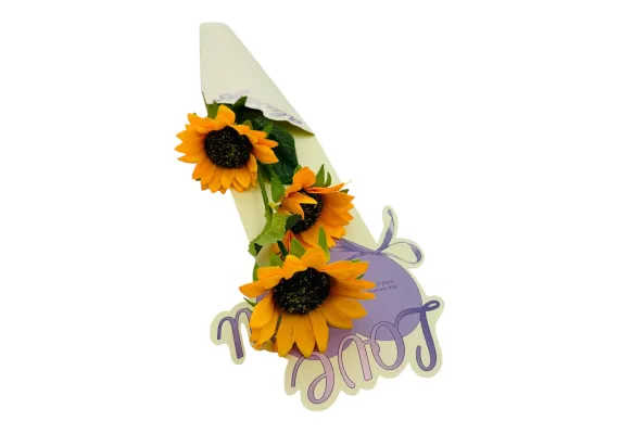 Bacanie Engros - Aranjament deosebit cu Floarea Soarelui, 44cm,  