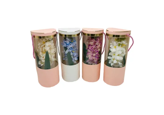 Flori artificiale Engros - Aranjament deosebit cu Zambila Artificiala, culori combinate, calitate superioara, 27×10cm,  