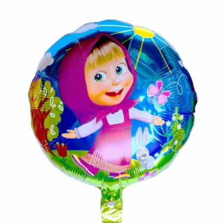 Balon folie metalizata 44.5x50cm cu fetita draguta – decor aniversare copii, petreceri tematice, cadou fetite,  [1]