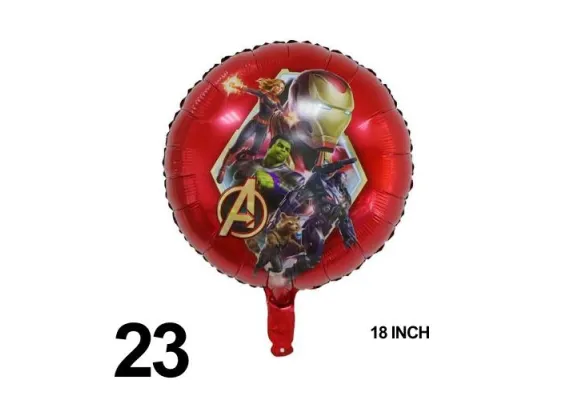 Articole pentru Casa Engros - Balon folie metalizata 44.5x50cm cu figurine animate si bat pentru sustinere – decor petrecere copii, 