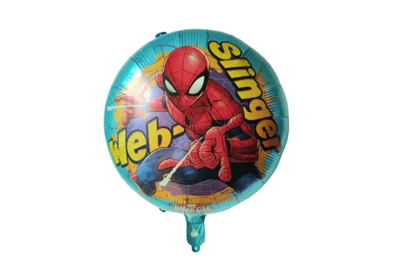 Articole pentru Casa Engros - Balon folie metalizata 44.5x50cm cu figurine animate si bat pentru sustinere – decor petrecere copii, 