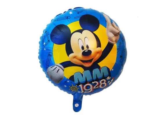 Articole pentru Casa Engros - Balon folie metalizata 50x45cm cu soricel adorabil – decor petrecere copii, aniversare baieti sau fetite, 