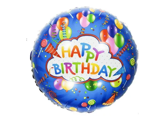 Articole pentru Casa Engros - Balon Folie Metalizata HAPPY BIRTHDAY 18 inch – Decor Aniversar Festiv, 