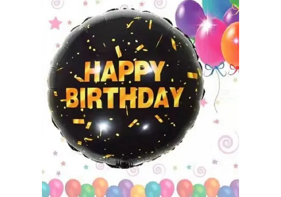 Articole pentru Casa Engros - Balon Folie Metalizata HAPPY BIRTHDAY 18 inch –  Decor Petrecere Aniversara, 