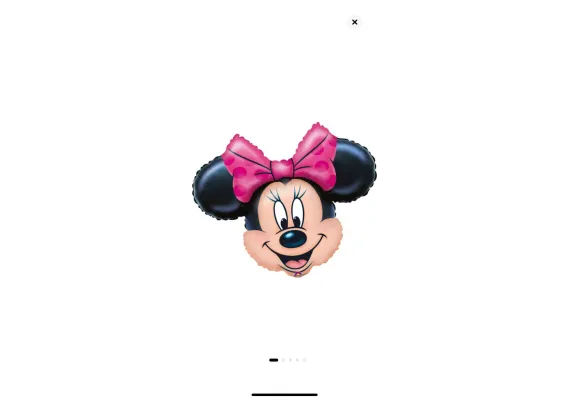 Articole pentru Casa Engros - Balon Folie Metalizata Soricica Vesela – 70×65cm – Cu Bat pentru Sustinere – Decor Amuzant pentru Petreceri, 