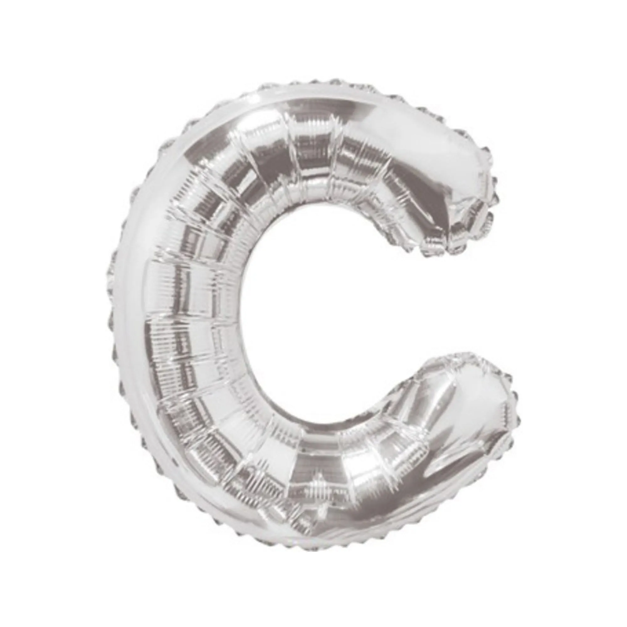 Balon Litera C din Folie Metalizata Argintiu 35 cm – Decor Stralucitor pentru Petreceri si Evenimente  [1]