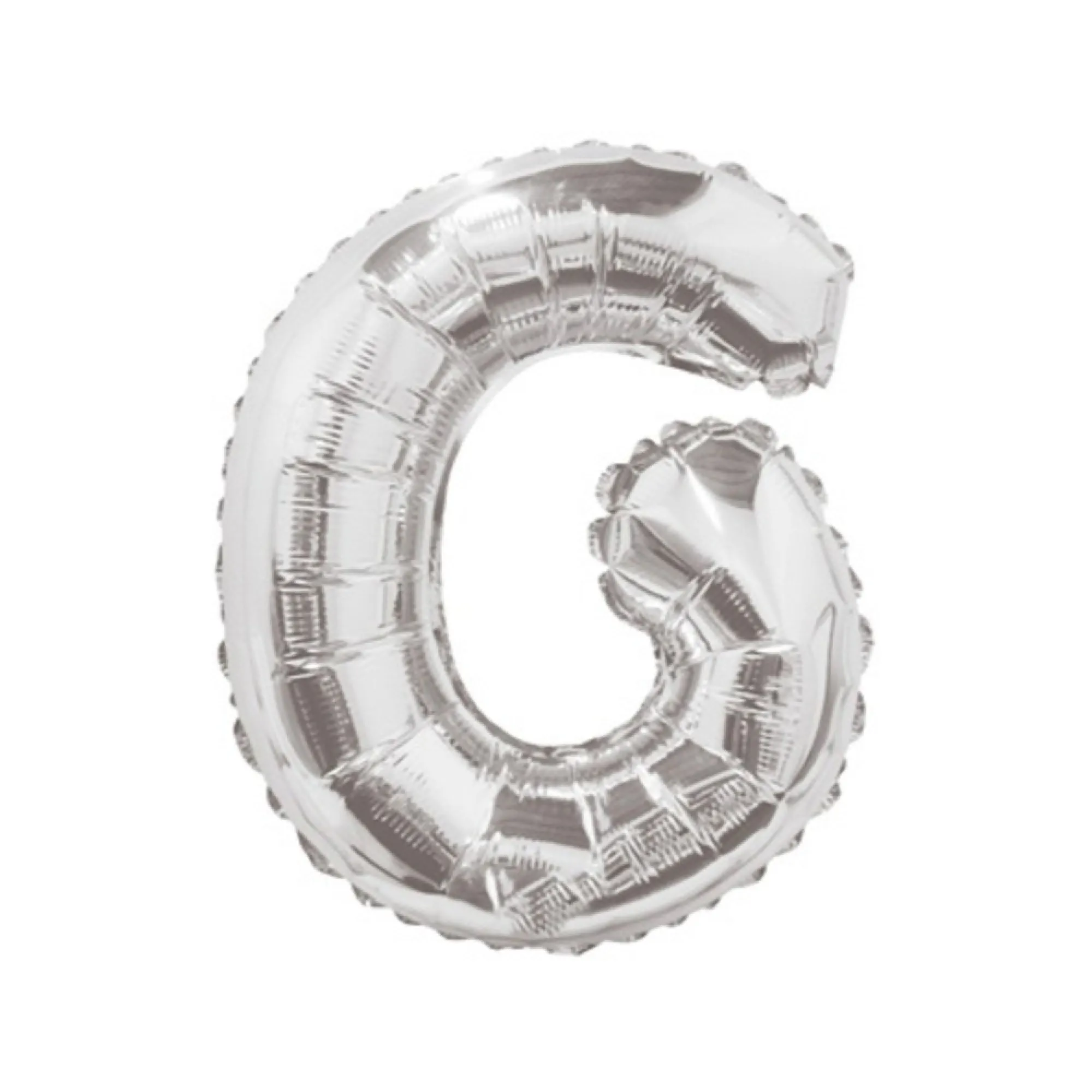 Balon Litera G din Folie Metalizata Argintiu 35 cm – Decor Creativ si Stralucitor pentru Evenimente  [1]