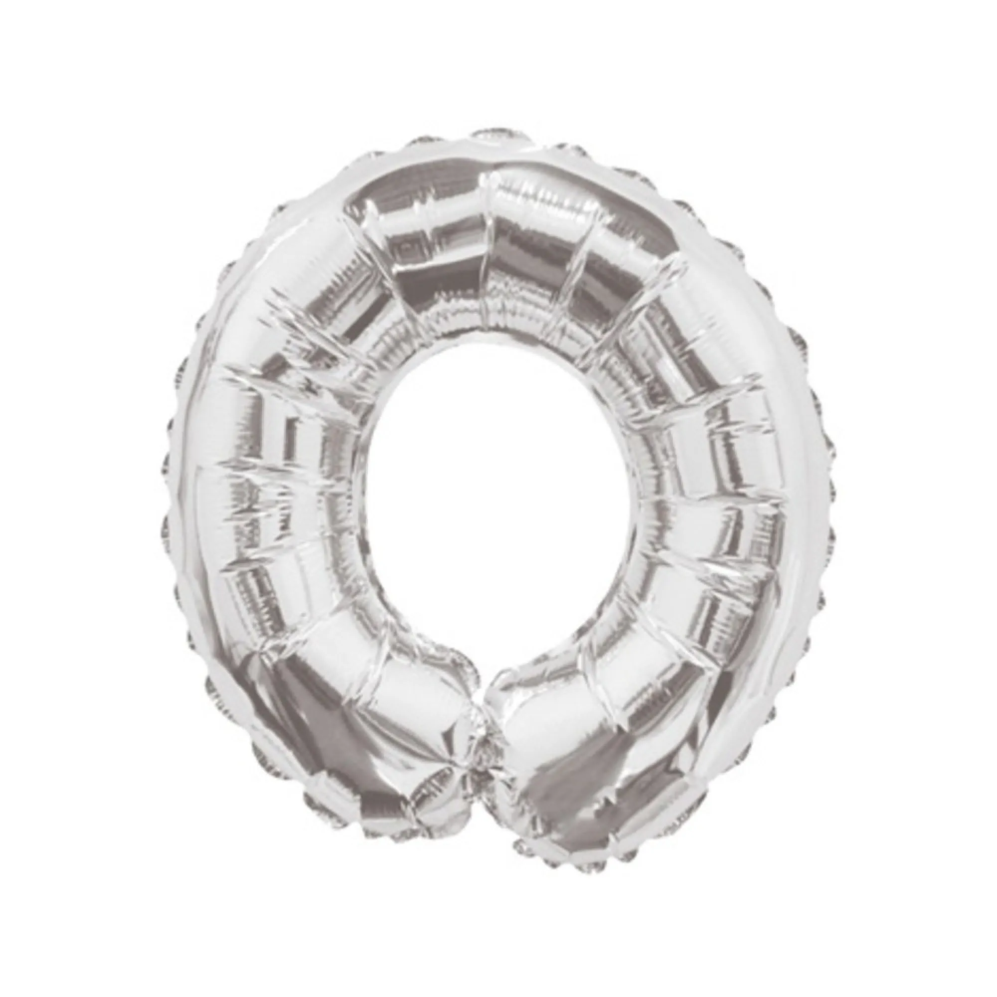 Balon Litera O din Folie Metalizata Argintiu 35 cm – Decor Festiv pentru Petreceri si Evenimente  [1]